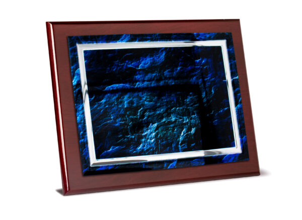 PLACA ALUMINIO MARMOL AZUL